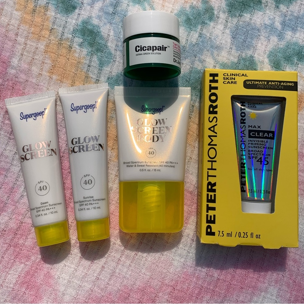 Supergoop + PTR + Dr. Jart Sunscreen Bundle — All New + Unopened!